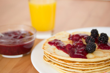 Homemade pancakes