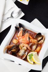 Seafood stew with Crab Claw