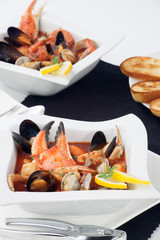 Seafood stew with Crab Claw