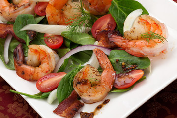 Shrimp and Spinach Salad