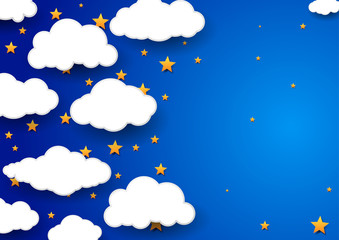 Night sky background - childish wallpaper