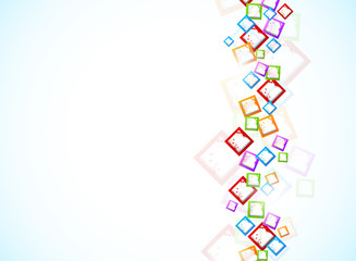 Background with colorful squares