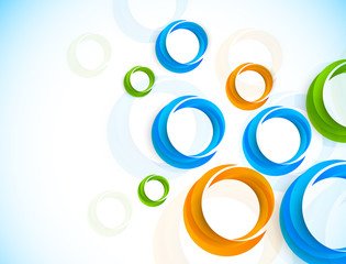 Background with colorful circles