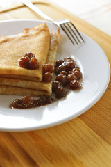 two pancakes