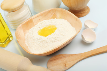 Different products to make bread