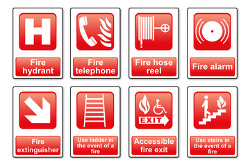 Fire Equipment signs