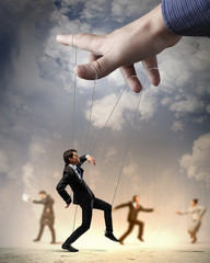 Business people marionette