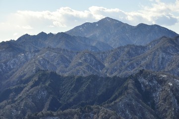 高取山より望む大山