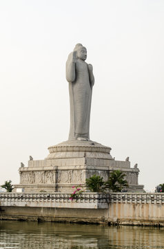 Buddha Statue, Hussain Sagar, India