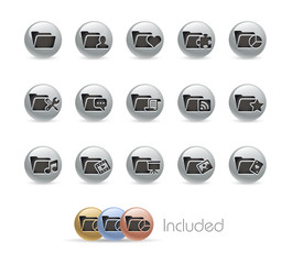 Folder Icons 2 of 2 / Vector includes 4 Colors