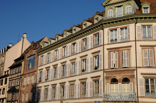 Bas Rhin, Old Building In Strasbourg