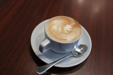 Mug of cappuccino