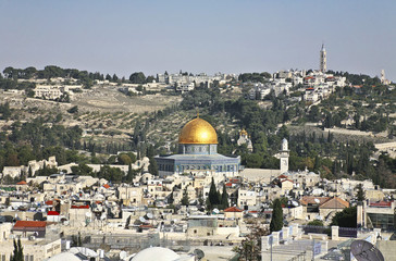Jerusalem. The old city, the mosque of the Rock (Omar)