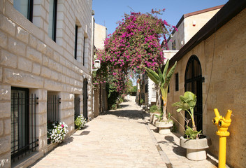 Fototapeta na wymiar Ulica w starym mieście w Jerozolimie