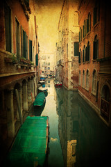 Plakat teksturowane obraz na kanał w Wenecji