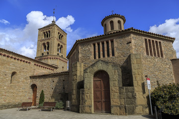 Fototapeta na wymiar Church of Santa Eugenia de Berga