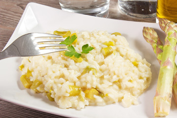 rice with asparagus