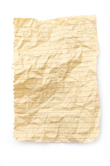 crumpled page