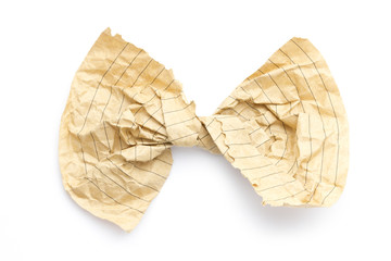 recycling paper bow