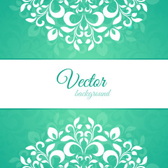 green ornament petal with space for text