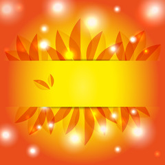 orange abstract sunny background