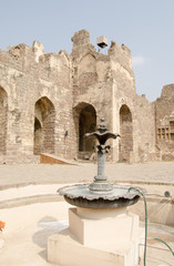 Obraz premium Courtyard fountain, Golcanda Fort