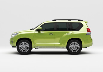 Off-road vehicle in studio