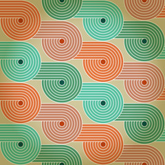 Seamless vintage background with geometrical spirals. Eps10