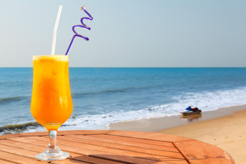 passion fruit juice with ice