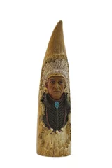 Deurstickers Indiaanse Indiaan, souvenir © graletta
