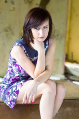 Fototapeta premium portrait of a beautiful girl