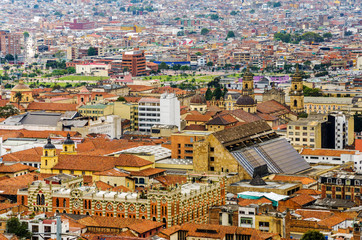 Obraz premium La Candelaria Historic Neighborhood in Bogota