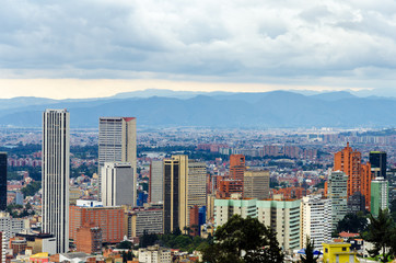 Fototapeta na wymiar Bogota, Kolumbia Skyline