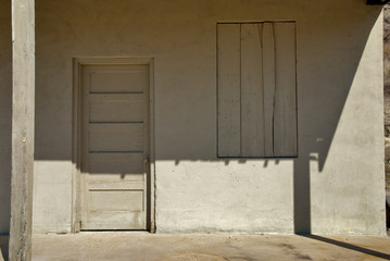 Old wooden door