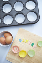 Baking cookies with ingredients