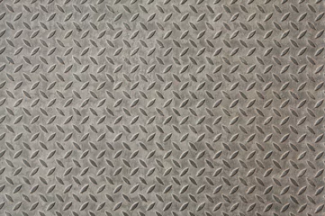 Foto op geborsteld aluminium Metaal Diamant plaat textuur