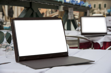 Fototapeta premium Copyspace menu