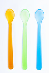 Plastic spoons