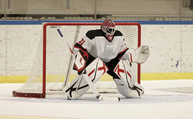 Naklejka premium Ice Hockey Goalie