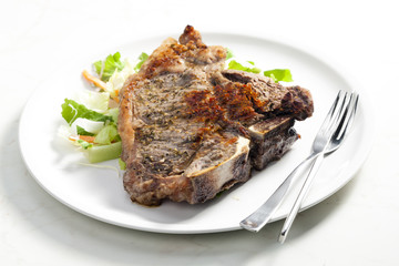 grilled T-bone steak