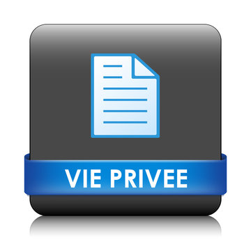 Bouton Web VIE PRIVEE (informations personnelles sécurité légal)