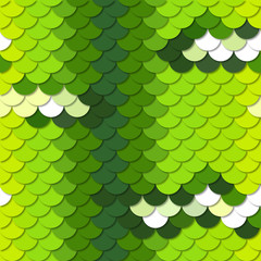 Chondropython viridis. Seamless vector pattern.