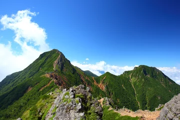 Gordijnen Mt. Yatsugatake in summer, Nagano, Japan © norikazu