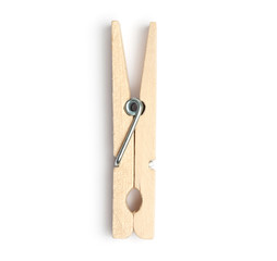 Single isolated Clothespin