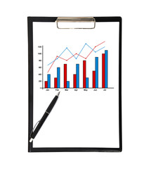 clip board with chart