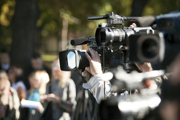 covering an event with a video camera