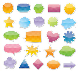 アイコン・カラフル・立体