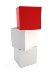Obraz premium Three cubes