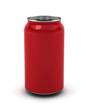 Blank red can