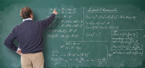Maths lesson, male teacher